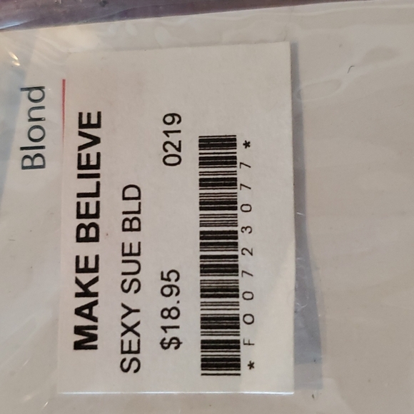 Make Believe Blonde Sexy Sue Wig - Picture 7 of 8